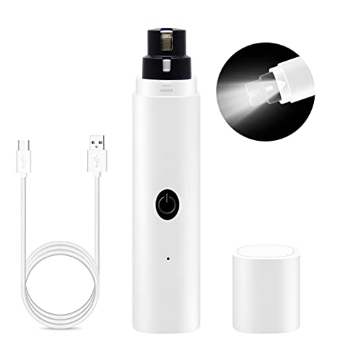 Qpets Dog Nail Grinder Professional Nail File Pet Nail Trimmer Stepless Speed Regulation Pet Nail Grinder Electric Nail File for Large Medium Small Dogs and Cats Qpets Dog Nail Grinder Professional Nail File Pet Nail Trimmer Stepless Speed Regulation Pet Nail Grinder Electric Nail File for Large Medium Small Dogs and Cats